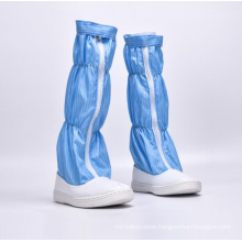 White Blue Color Industrial Safety Working Cleanroom Booties